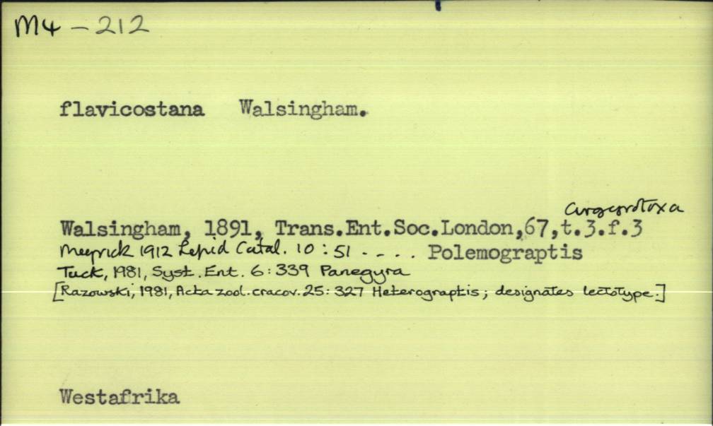 front of card